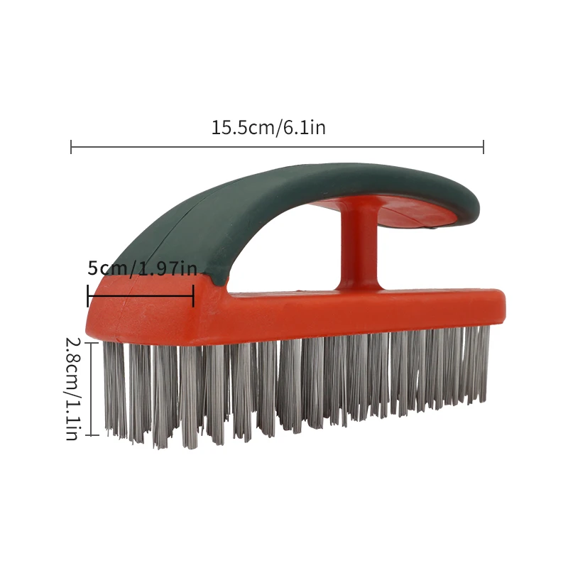 Leta stainless steel industrial wire brush 6-inch cleaning, rust removal, and stain removal steel brush