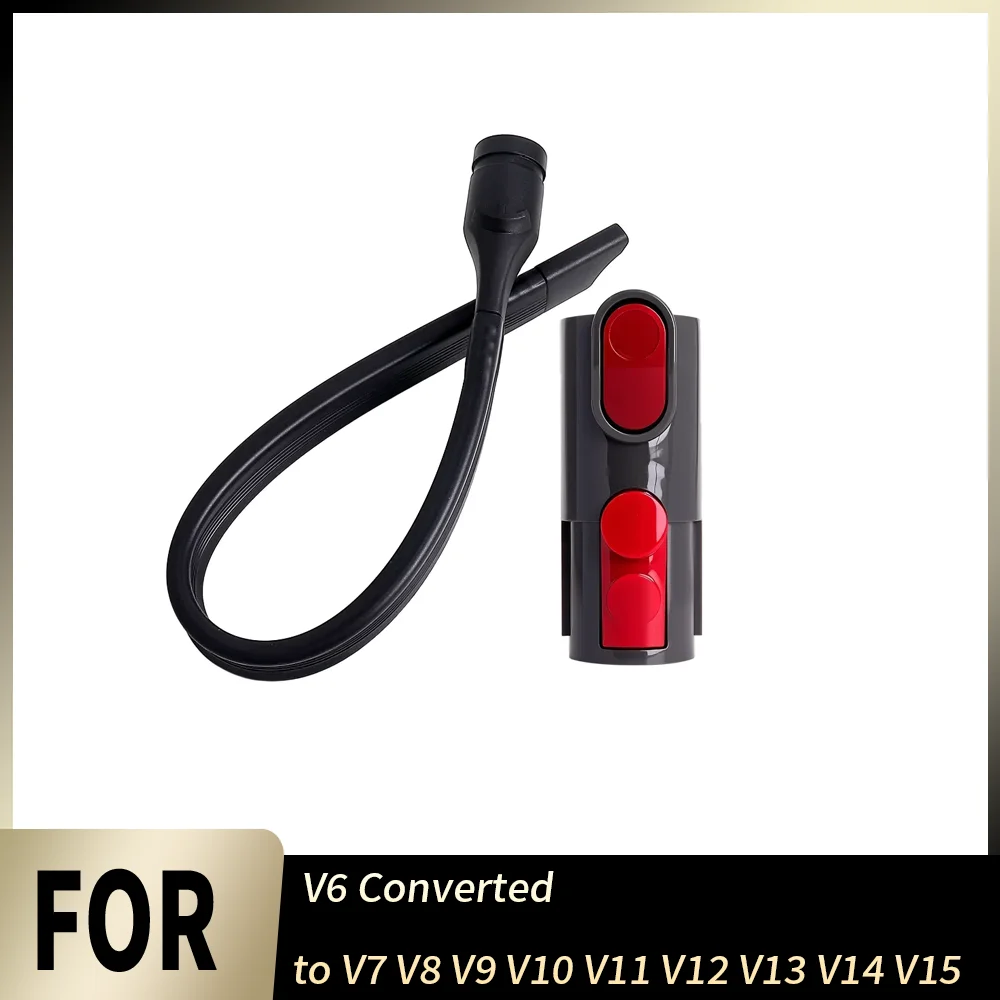 Connector Adapter For Dyson V6 Converted to V7 V8 V9 V10 V11 V12 V13 V14 V15 Vacuum Cleaner Flat Nozzle Crevice Stable Tool Part