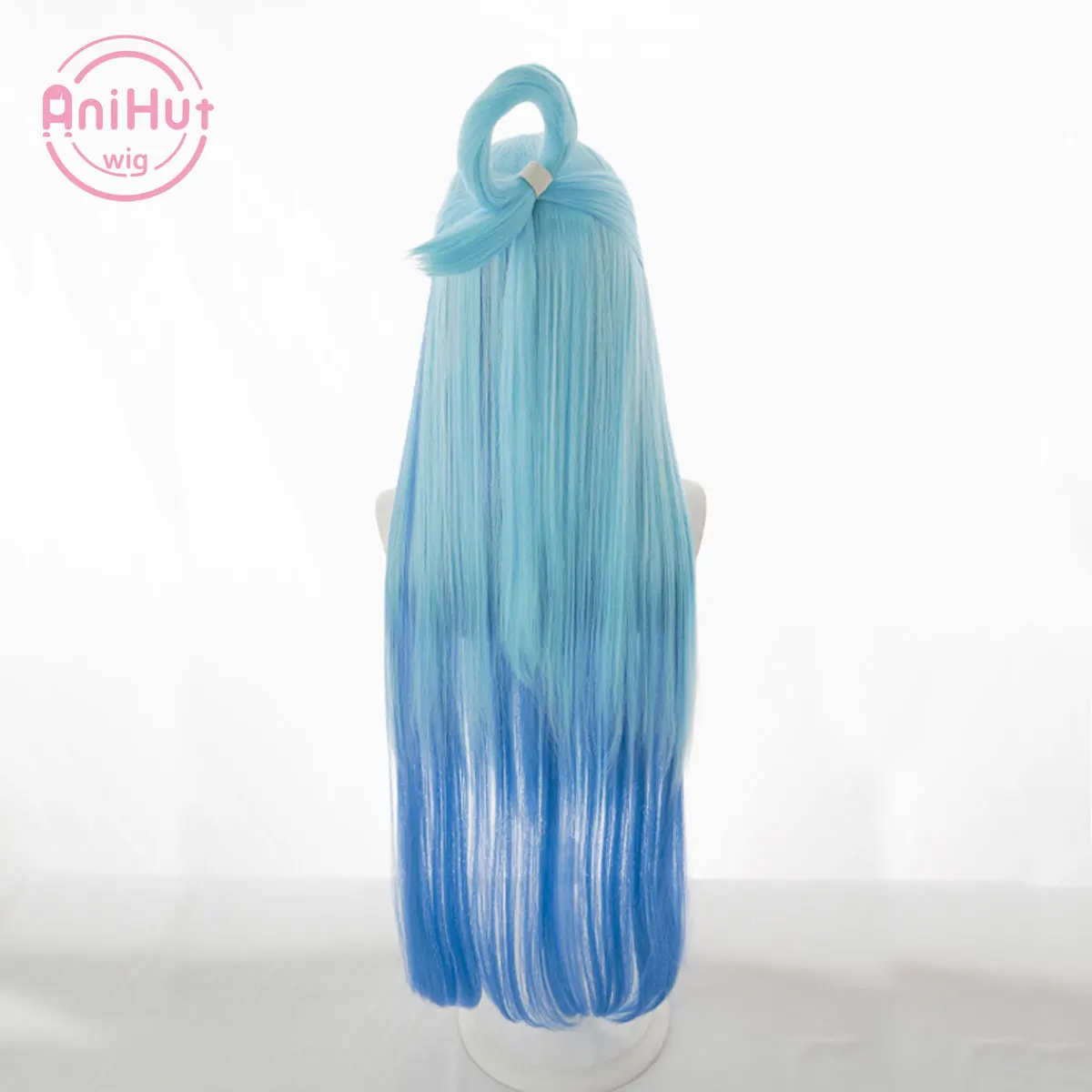 Anianimut】aqua azul 100cm longa peruca cosplay anime konosuba bênção de deus sobre este maravilhoso mundo cabelo sintético aqua cosplay