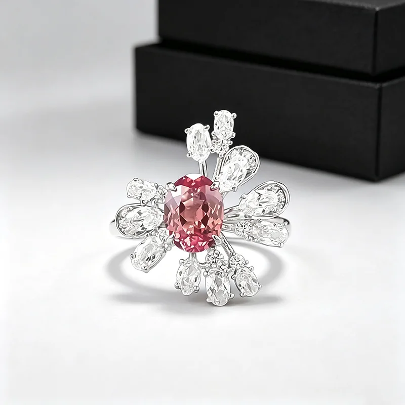s925-sterling-silver-ring-with-6-8mm-oval-pink-cultured-gemstone-floral-multi-zircon-halo-statement-ring