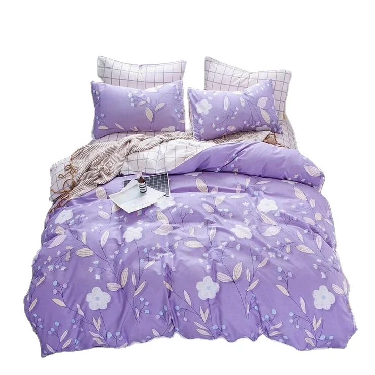 Home Textile Autumn Dark-color Flower Series Cotton Bed Linens 4pcs Bedding Sets Bed Set Duvet Cover Bed Sheet Mans Cover Set