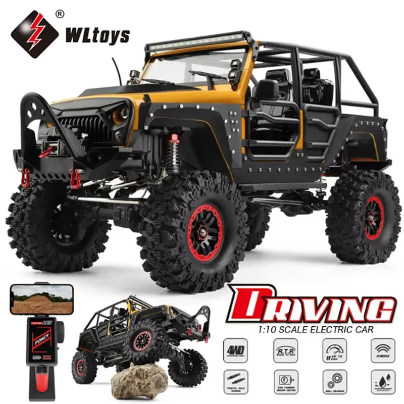 WLtoys  1/10 104026 Professional RC Car Off Road 4x4 2.4G 4WD Remote Control Cars 45 Minutes Working Time Climbing Car Adult Toy