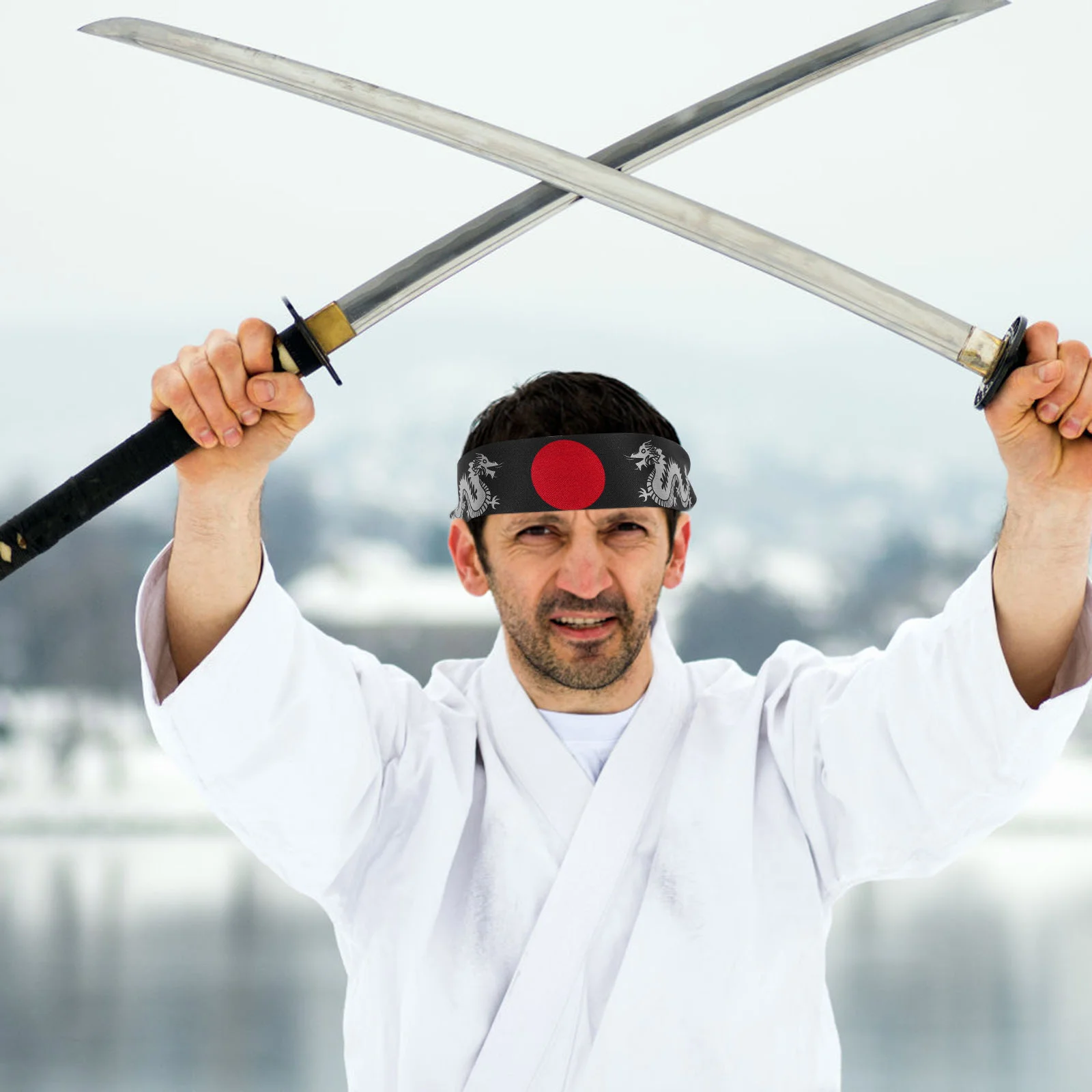 2 Pcs Japanese Hair Band Headscarf Headband for Men Chef Costume Japanese-style