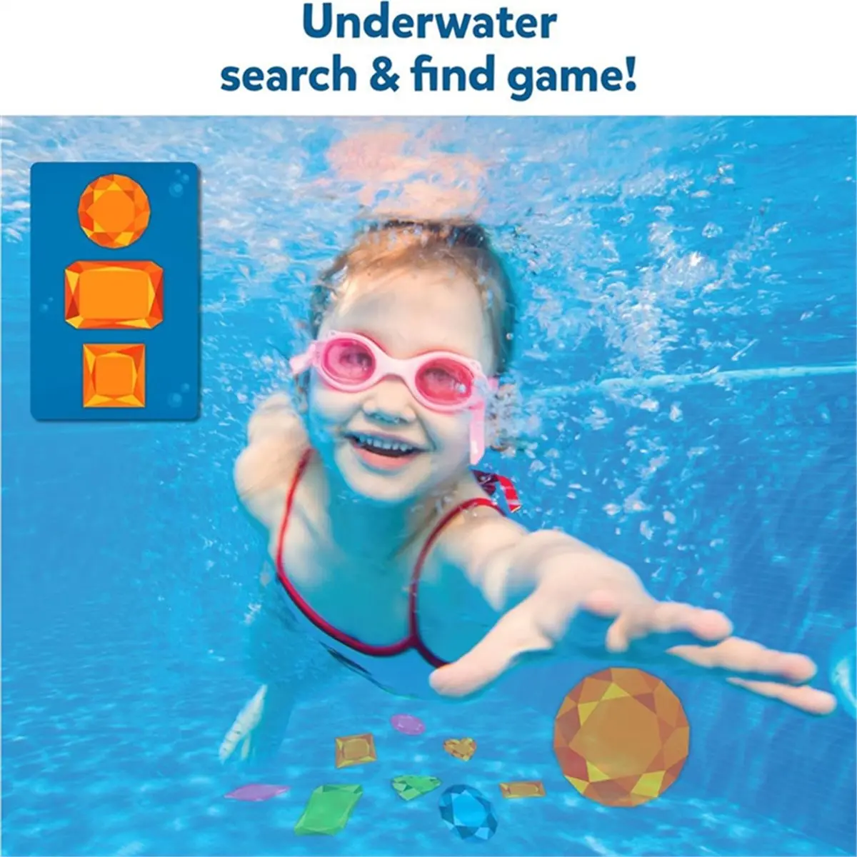 update. Diving Gems Pool Toys: 64 Colorful Gems for Underwater with Mesh Bag