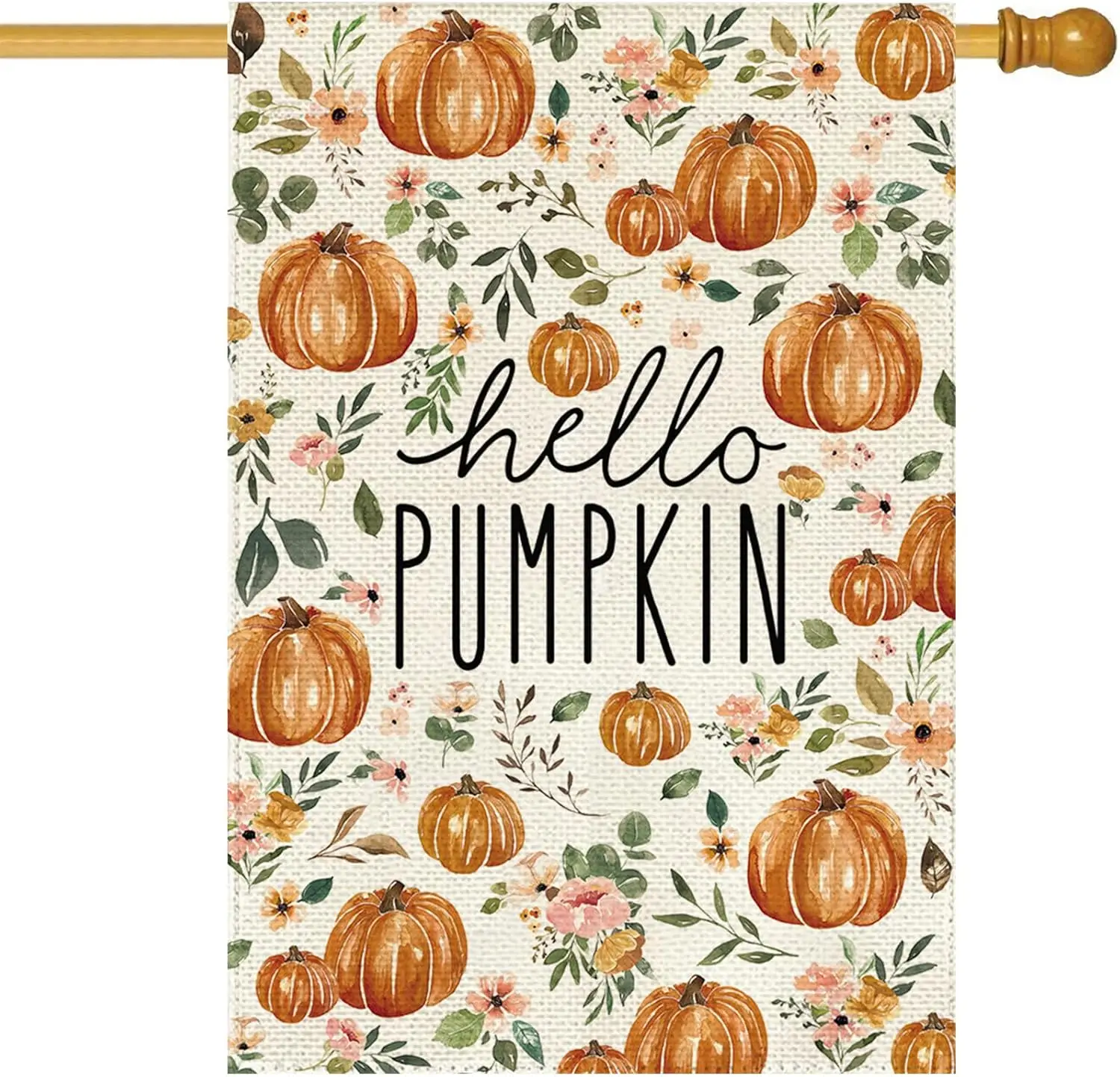Fall Thanksgiving House Flag 28 x 40 Inch Double Sided Burlap Harvest Hello Pumpkin Welcome Thanksgiving Yard Flag Holiday S PPZ