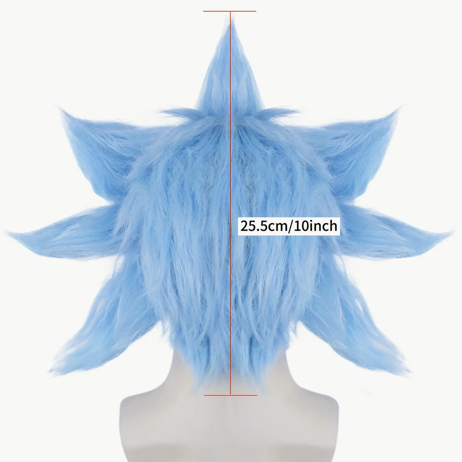 Peluca corta sintética de cosplay de flor de sol azul para fiesta de Halloween, carnaval, cabello COS