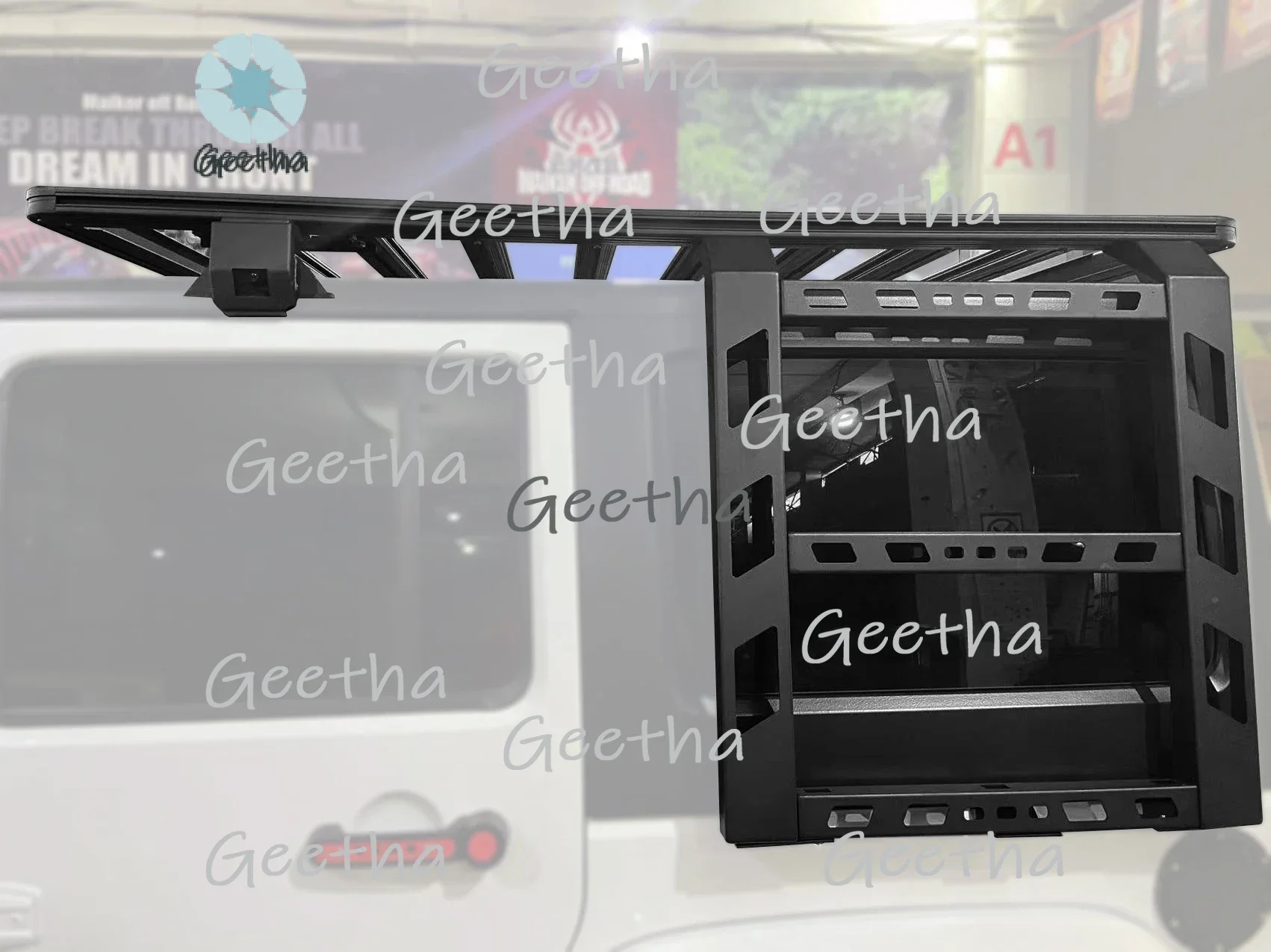 

for Offroad Steel car Roof Rack rail for Jeep wrangler JK Auto Luggage Carrier 4x4 accessory maiker manufacturer portapacchi