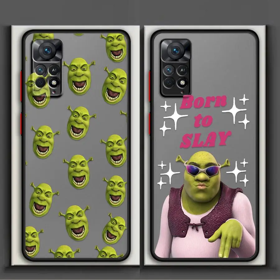Capa macia para Xiaomi Redmi 10 A1 A5 A2 K40 Pro 9 Cute Fun M-MovieS S-Shreks