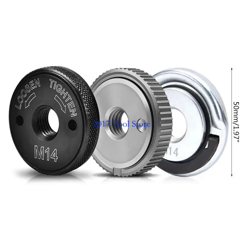 K92A 1pc / 3 Pcs Flange Nut Set Tools M14 Grinder Inner Thread Outer Set