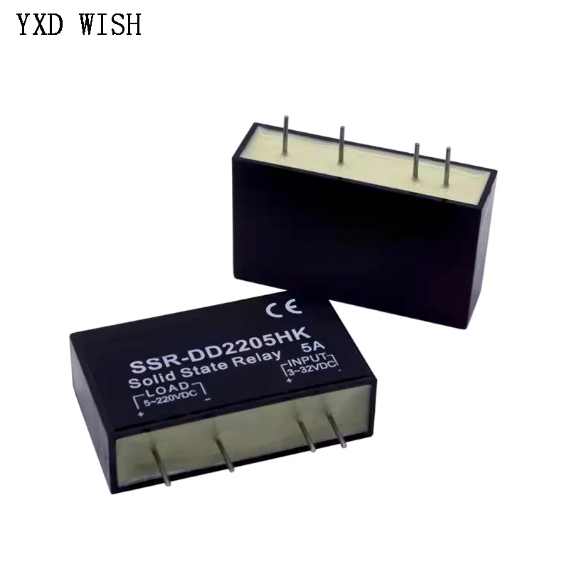 

5pcs Solid State Relay SSR-DD2202HK SSR-DD2203HK SSR-DD2205HK PCB Dedicated With Pins DC-DC Solid State Relays 2A 3A 5A