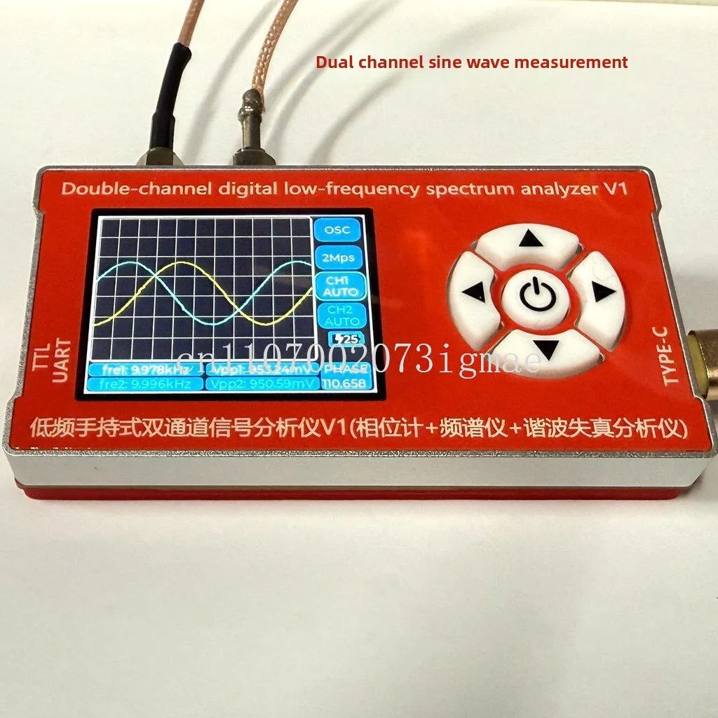 Phase difference measurement 10Hz-800KHz bandwidth, digital phase difference detection module, spectrum, harmonic analysis