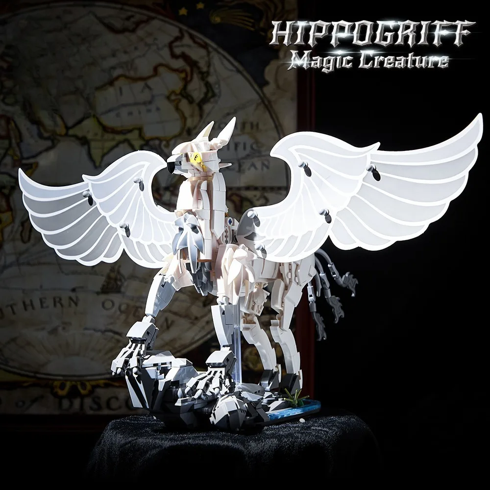 

Magical World Flying Horse and Lights Building Blocks Bricks Animal Models Boys Assembly Toys Kid Christmas Gifts