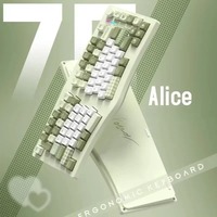 FEKER Alice75 Mechanical Keyboard Aluminum Shell Wireless Tri-mode Gasket Hot-Swap RGB Custom Ergonomic Office Gaming Keyboard