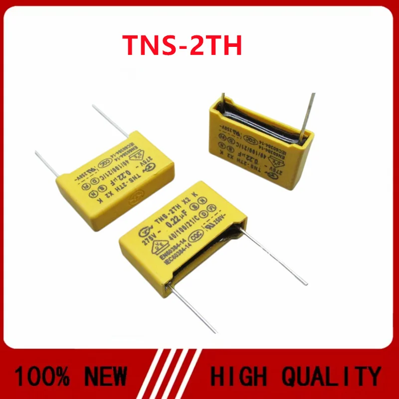 10PCS/LOT TNS-2TH 224 275V0.22UF 220NF 10% X2 thin film capacitor pin pitch 22.5 brand new original