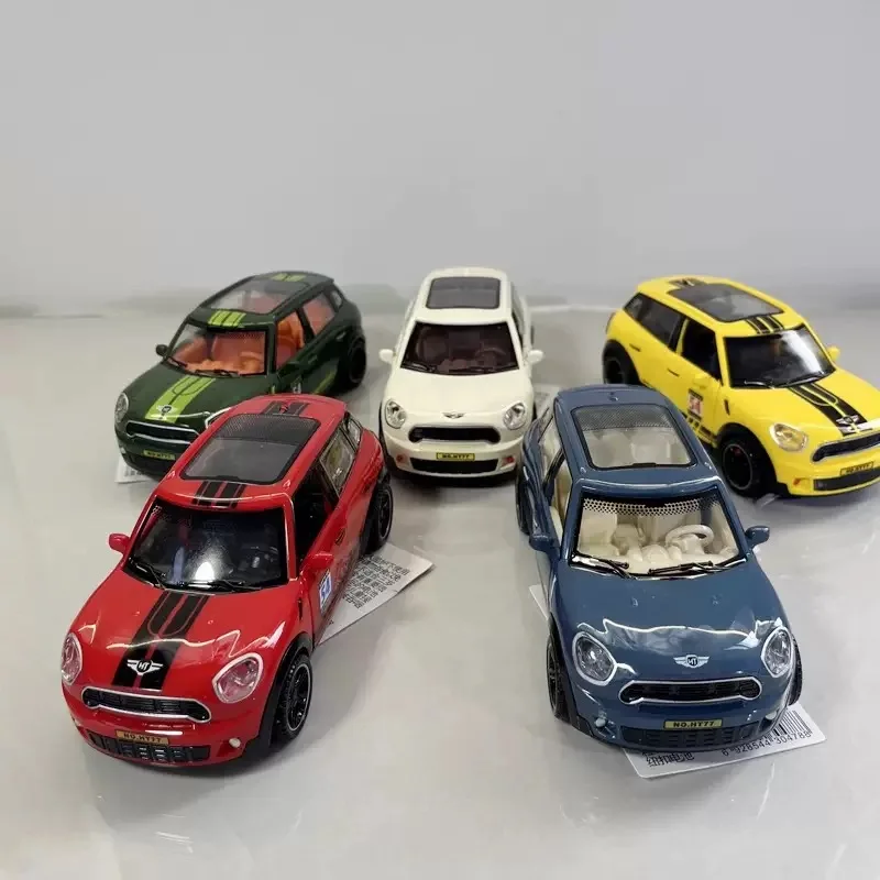 

1pcs mini children's toys inertial car lighting music sedan manual door opening high simulation metal model collection