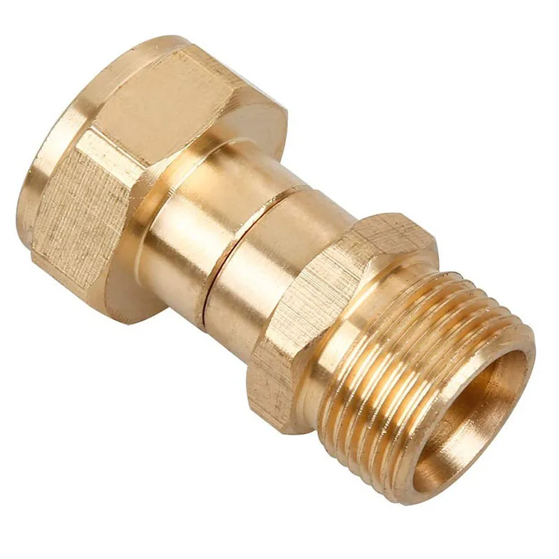 1 Pcs M22 14mm Thread Pressure Washer Swivel Joint Kink Free Connector Hose Fitting Water Gun Hydraulic Couplers Garden Tool