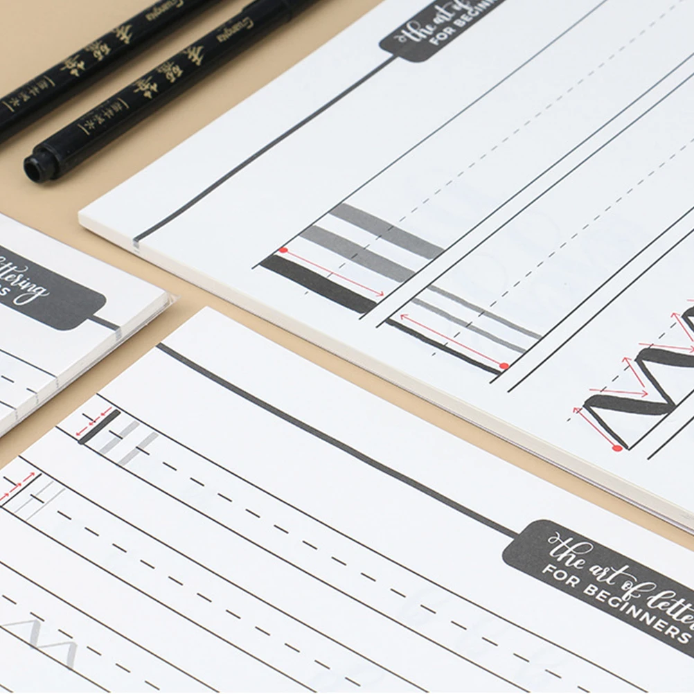 

1pc Artistic Style Alphabet Writing Practice Book A4 40 Pages English Handwriting Book Uppercase Lowercase Letters