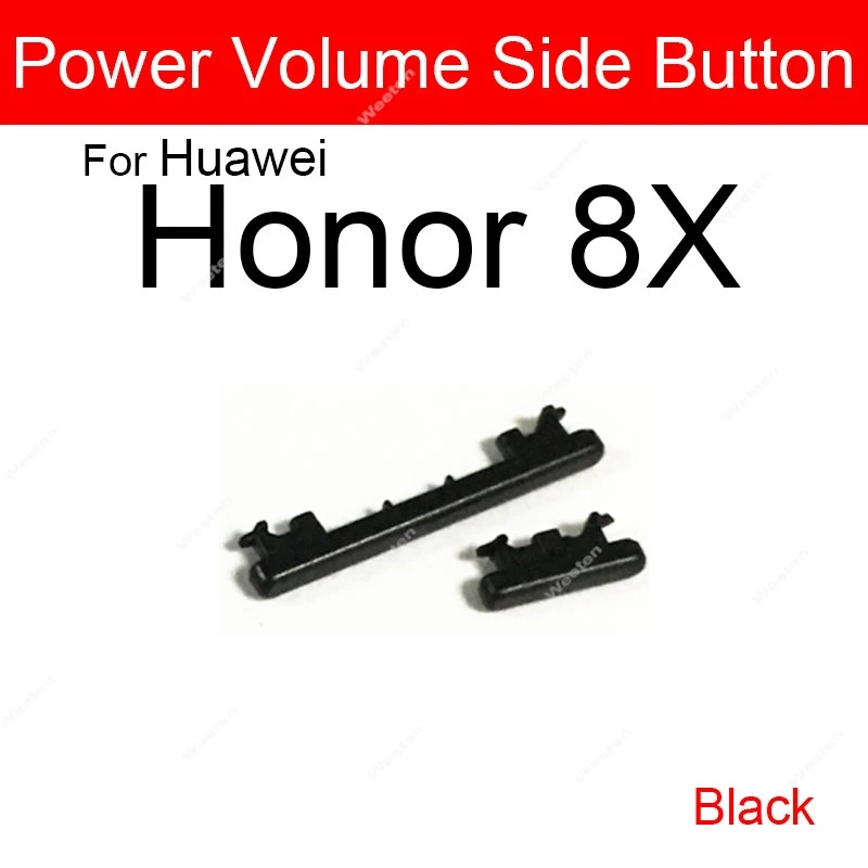 Botão de volume de energia cabo de fita flexível para huawei honor 8 8a 8c 8s 8x pro para cima para baixo botão de controle de áudio reparação peças