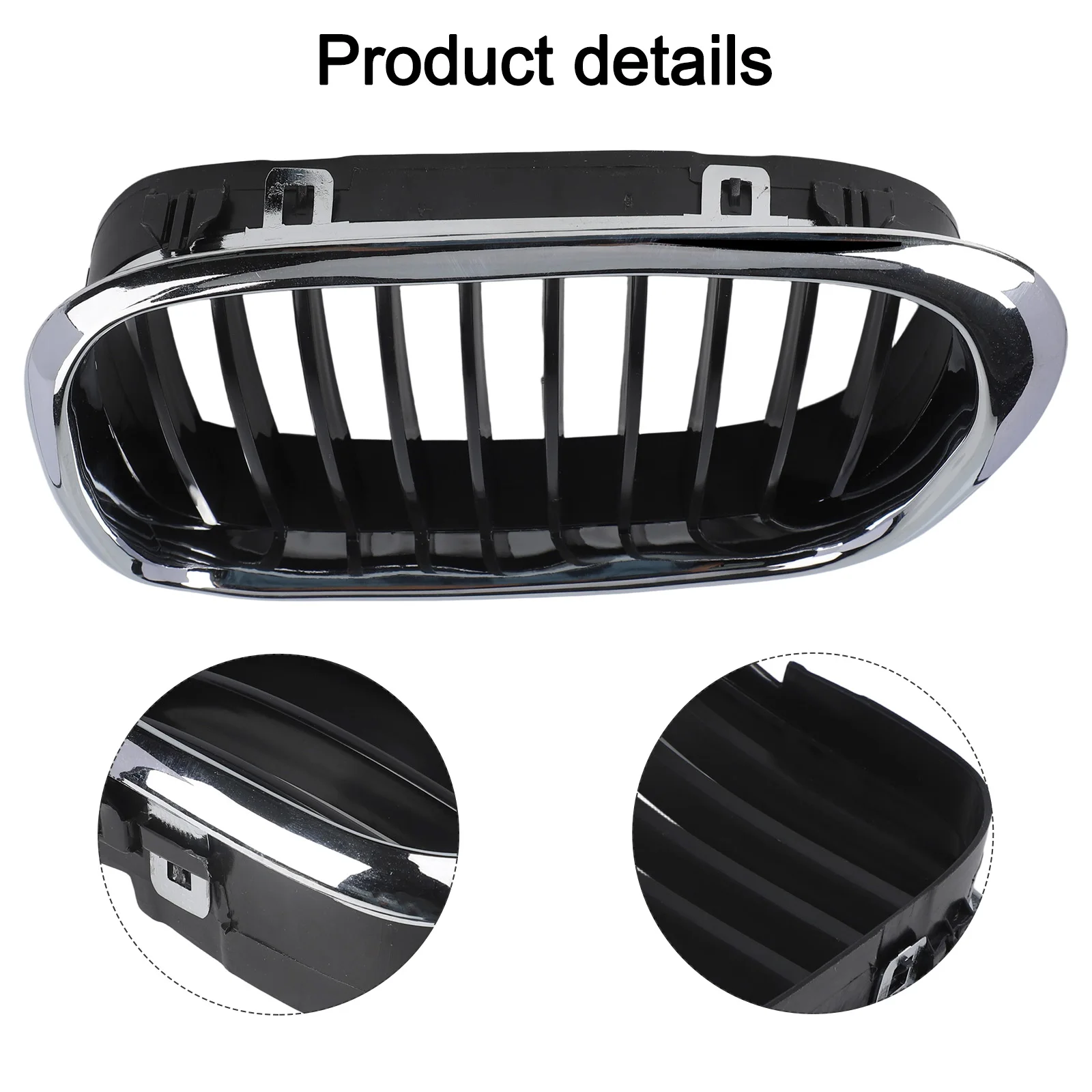 

Front Kidney Grille for BMW For E39 1997 2003 Chrome Black Design with Optimal Engine Airflow and Easy Installation
