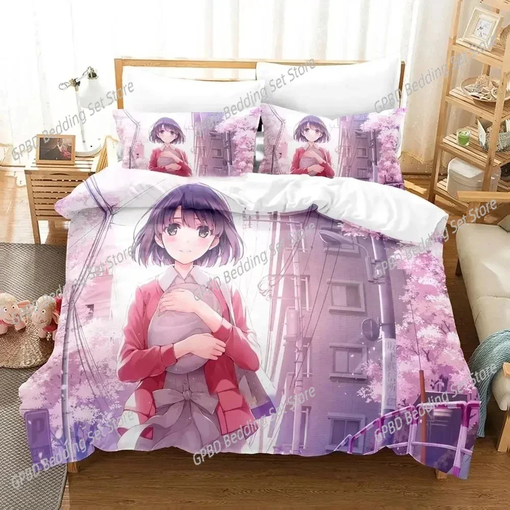 

Anime Saekano Megumi Kato 3D NEW Duvet Cover Pillowcase Bedding Set Adult Girl Bedroom Decoration Children Single Double Large