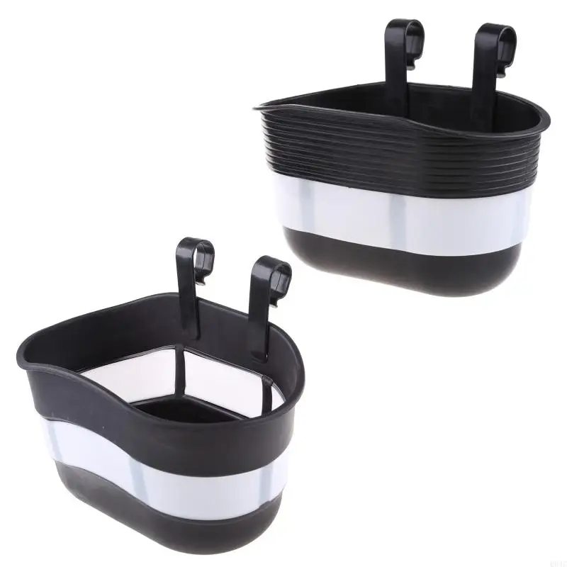 

094C Plastic Bike Front Basket Universal Front Basket, Basket Children Bike Hanging Front Handlebar Saddlebag