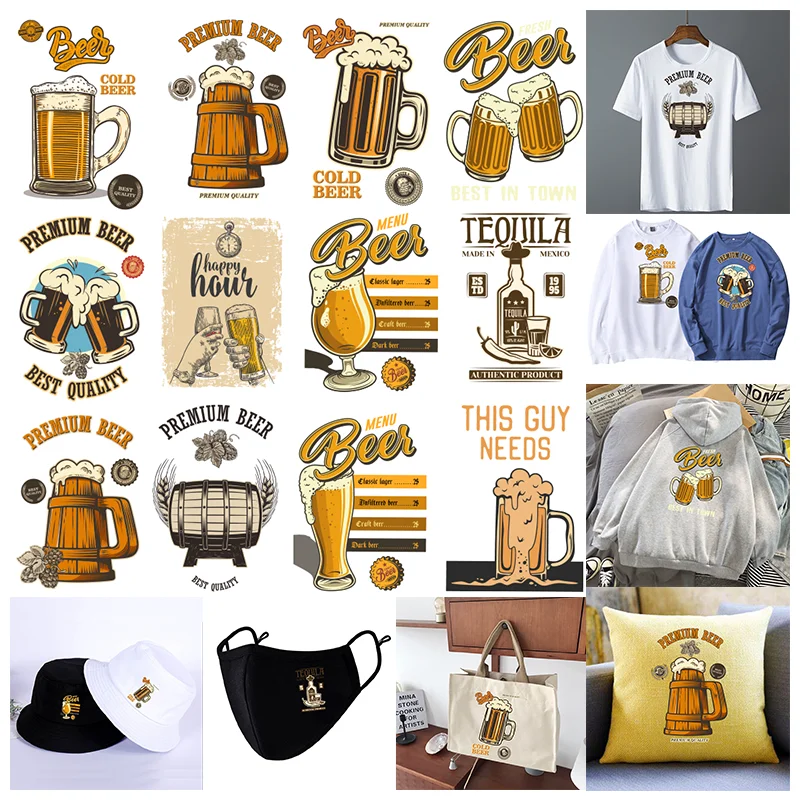 Oktoberfest beer festival print pattern,Heat-Adhesive Patches For Clothes，Suitable for Hoodies,T-shirts,pillows,canvas bag,etc.