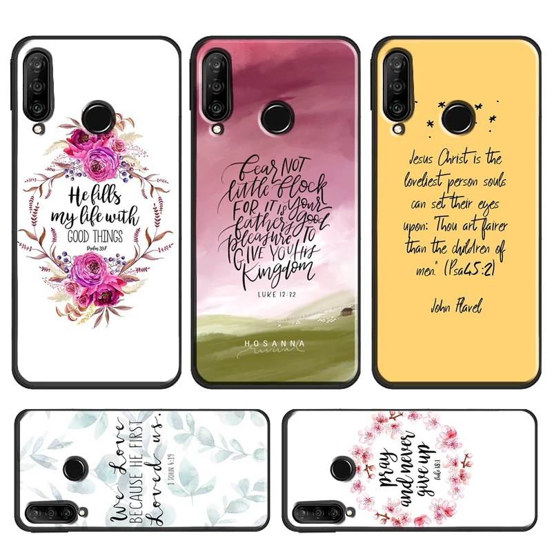 Christian Jesus Gods Love Case For Huawei P30 Pro P40 P20 Lite Mate 20 Lite P Smart 2019 Z Nova 5T Honor 50 10i 8X 9X