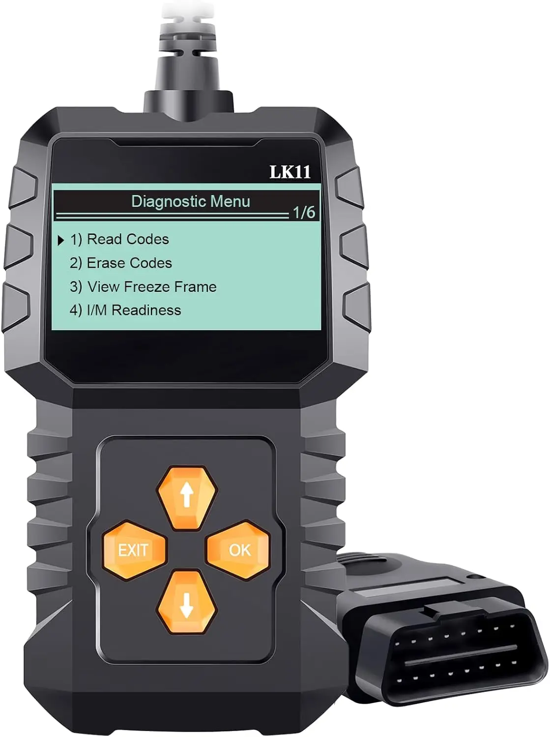 

OBD2 Scanner: Plug-Play Engine Code Reader for Cars 1996+ with Freeze Frame & I/M Readings - LK11