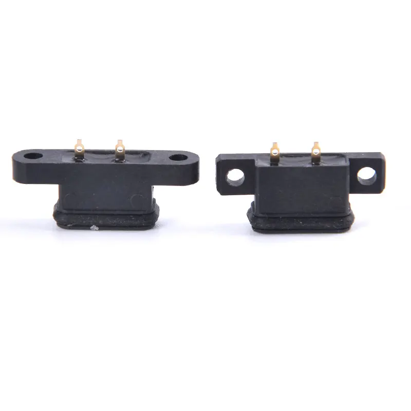 2pcs TYPE C 2Pin/4pin Waterproof Female USB C Socket Port With Screw Hole Fast Charge Charging Interface USB Connector