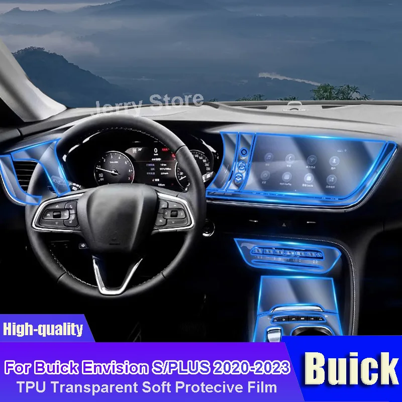 

For Buick Envision S/PLUS 2020-2023 Car Interior Center Console Transparent TPU Protective Film Anti-scratch Repair Car Stickers