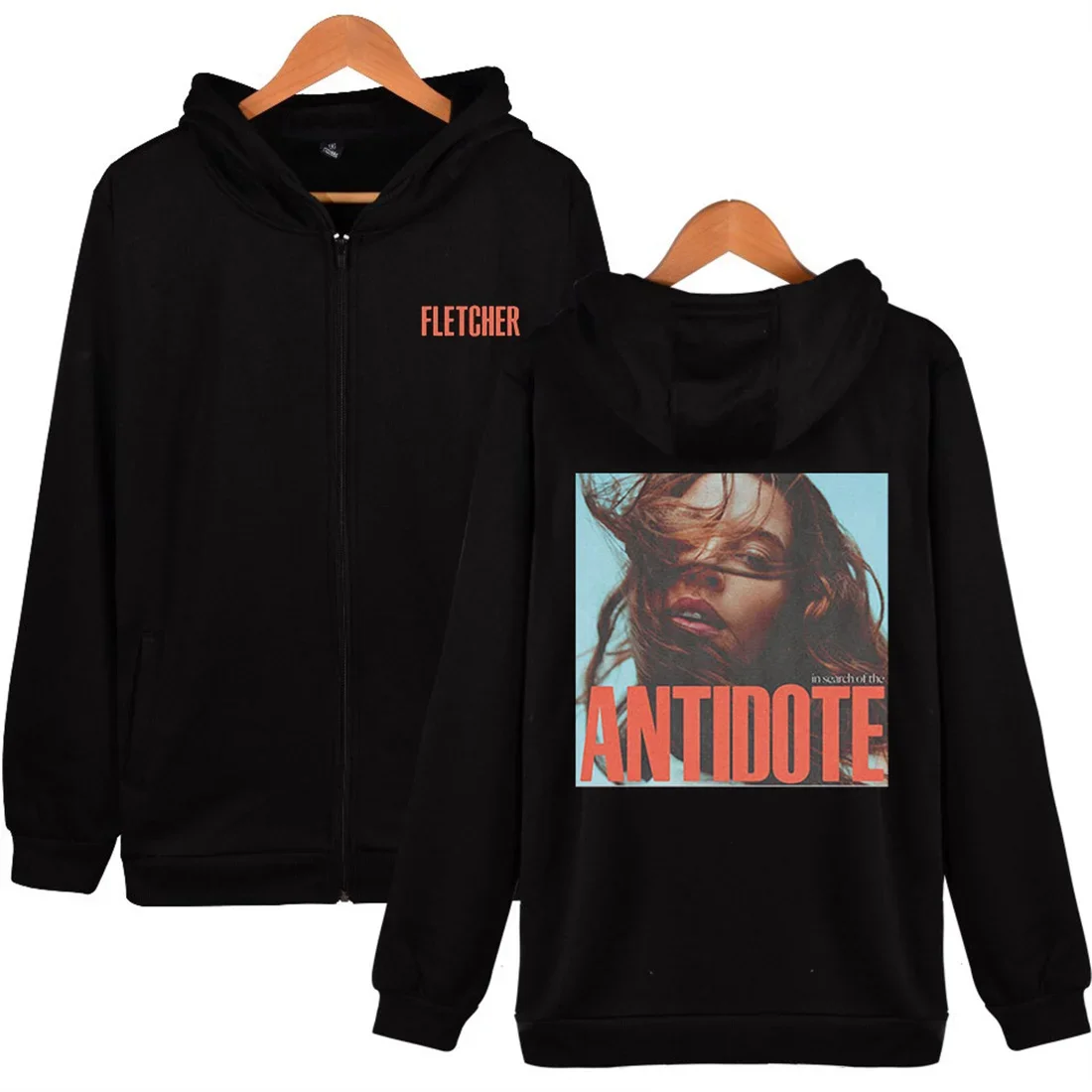 Fletcher in Search of The Antidote Tour Zip Up Women/Men Hoodie Sweatshirt Streetwear Hip Hop Zipper Hooded Jacket Outerwear