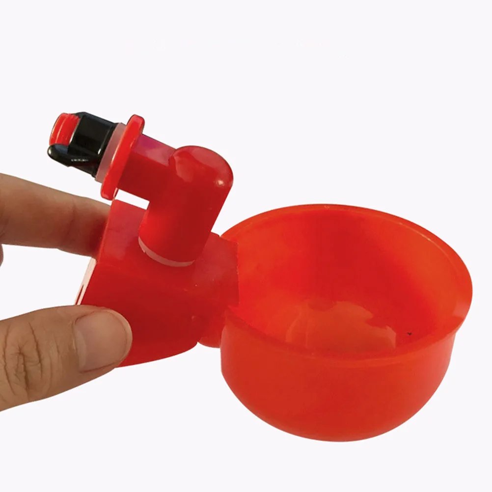 

2 Pcs Automatic Drinking Bowls Plastic Chicken Waterer Fountain Quail Feeders Bird Cage Cups Poultry Farm Supplies