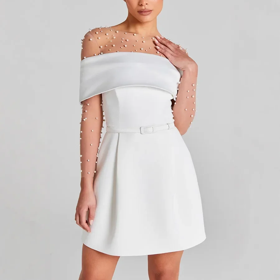 Vrouwen Lente Zomer Jumpsuit Effen Kleur Lange Mouw Schede Sexy Casual Mode Comfortabele Regelmatige Standaard Fit Jumpsuit Sexy