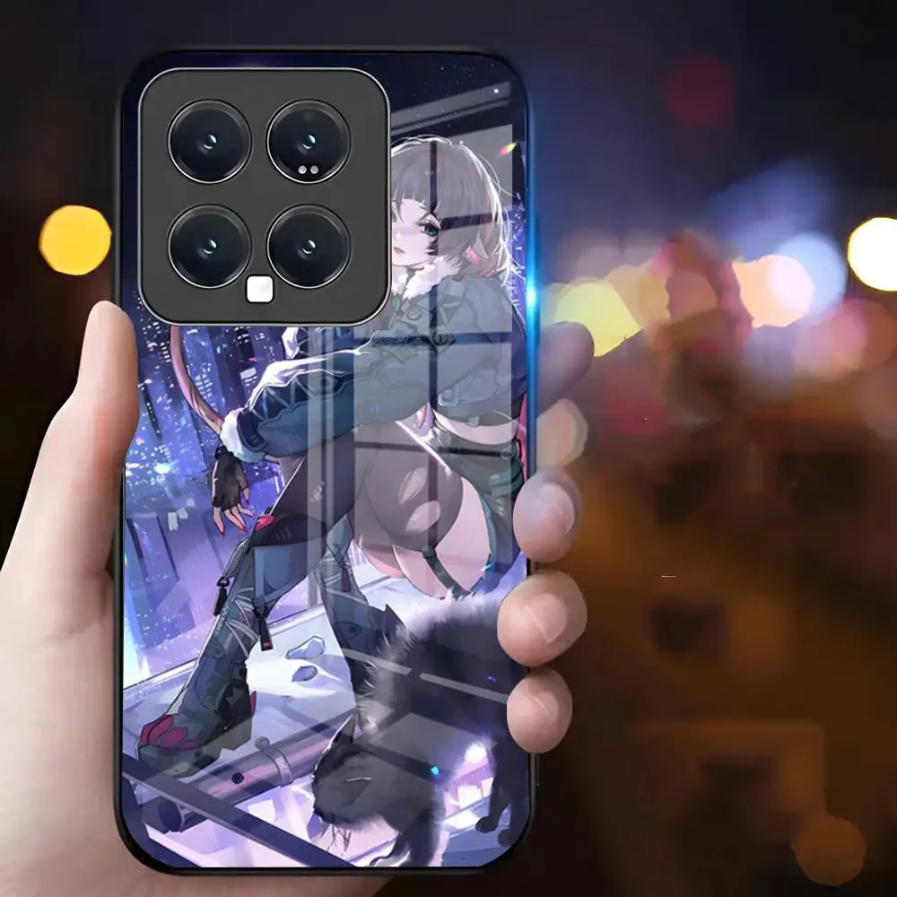 جين دو Zzz جراب هاتف مناسب لشاومي 15 14 13 12 11 POCO REDMI ملاحظة برو جراب هاتف زجاجي قسط جديد شعبي