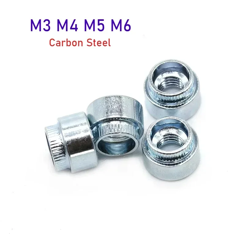 

10-30pcs M3 M4 M5 M6 Galvanized Carbon Steel Riveting Nut Press Riveting Riveting Nut Step embossing Rivet Nut