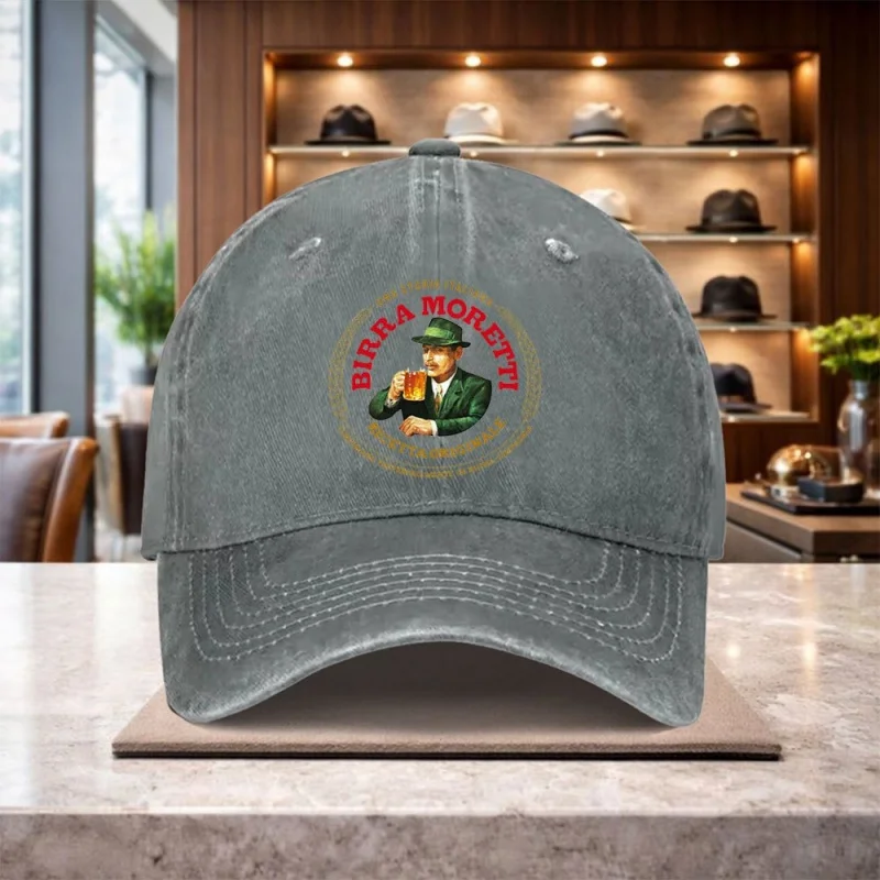 Birra Moretti Baseball Cap for Men & Women – Lightweight Adjustable Outdoor Hat with Iconic Italian Beer Design