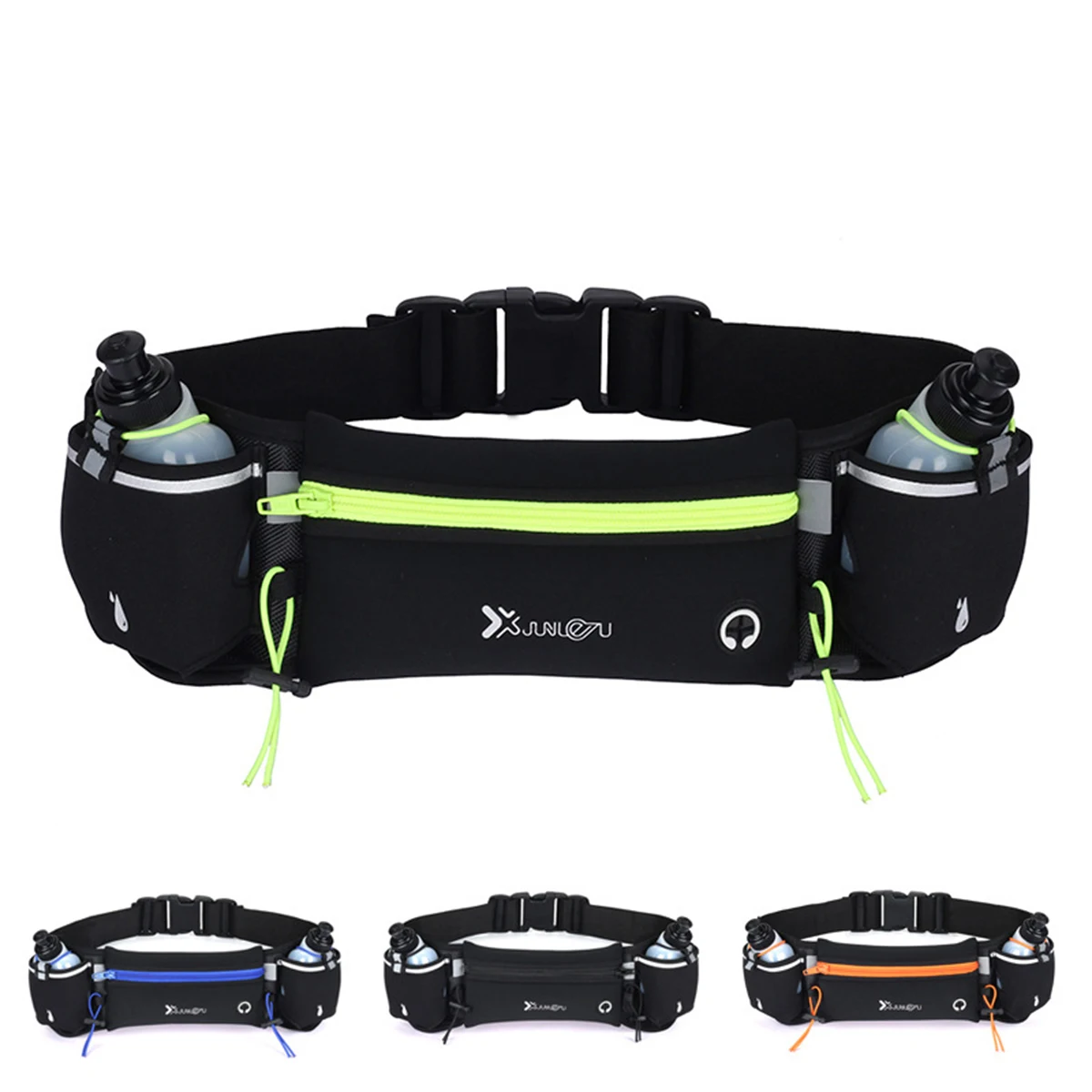 Outdoor Sports Waist Pack Fitness Multifunctional Water Bottle Bag Fitted Running Phone Waist Pack Marathon Bag (includes water