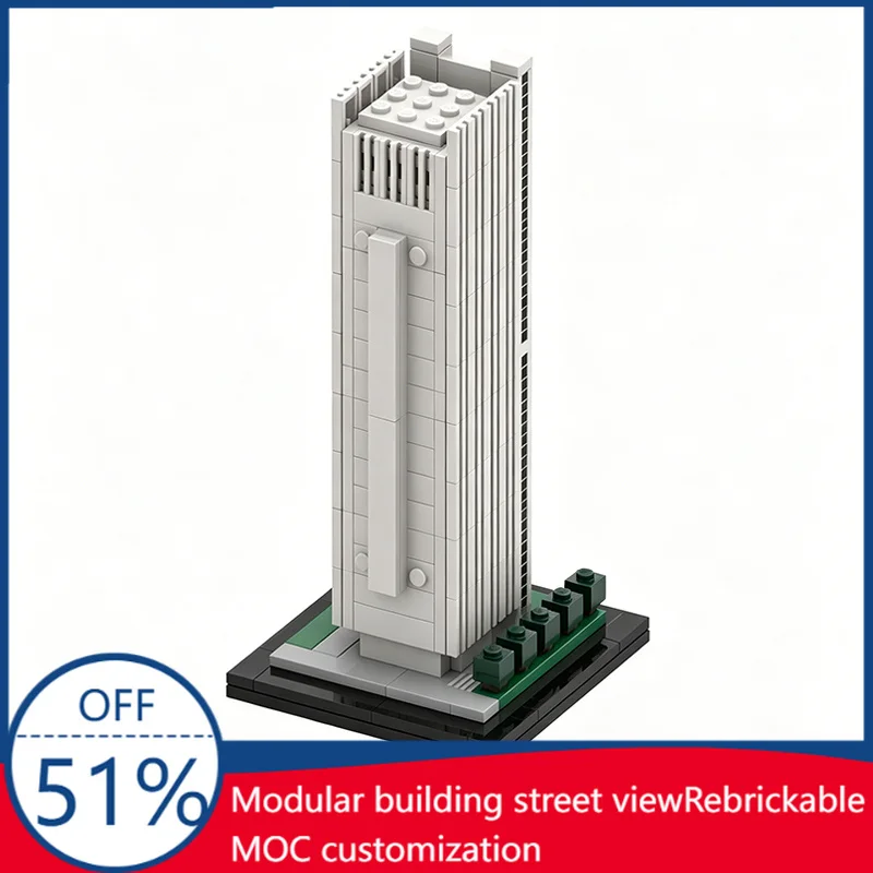 432PCS Turin Italy Skyscraper Architecture Building Blocks City Landmark Custom Puzzle DIY Assembly Educational Model Toy Gift