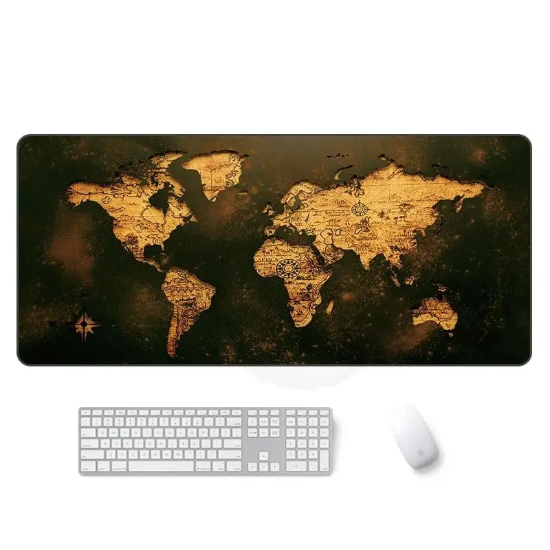 Large Size Map Mouse Pad Gamer Computer Keyboard Desk Mats Home Office Laptop Decoration Non Slip Mousepads Gaming Accessories