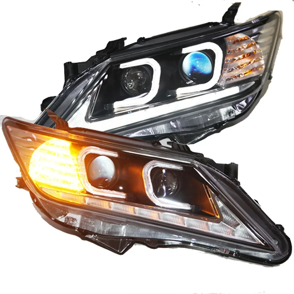 TLZ LED Headlamp For Aurion Camry LED Head Light Black Color 2012-2013 Year For Toyota