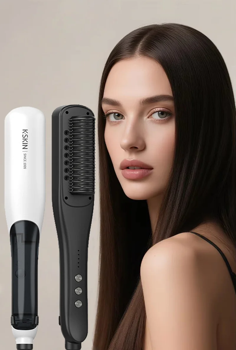 

Professional Beauty Salon Hot Mist Nourish Anti-Scald Comb Hair Care Styler Steam Straightener Brush Curling Iron Styling Tools