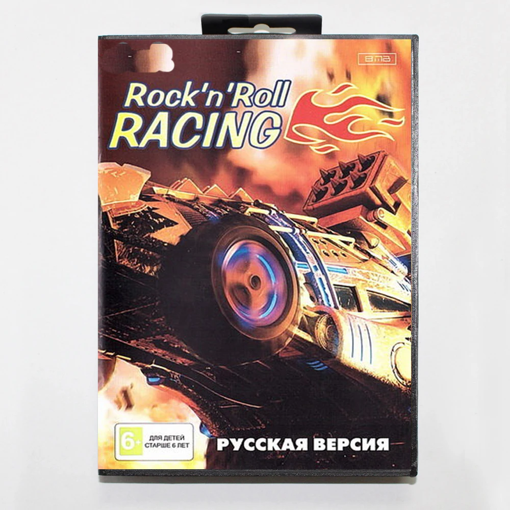 

ROCK N ROLL RACING 16-битный игровой картридж MD с коробкой RU для систем Sega Megadrive Genesis