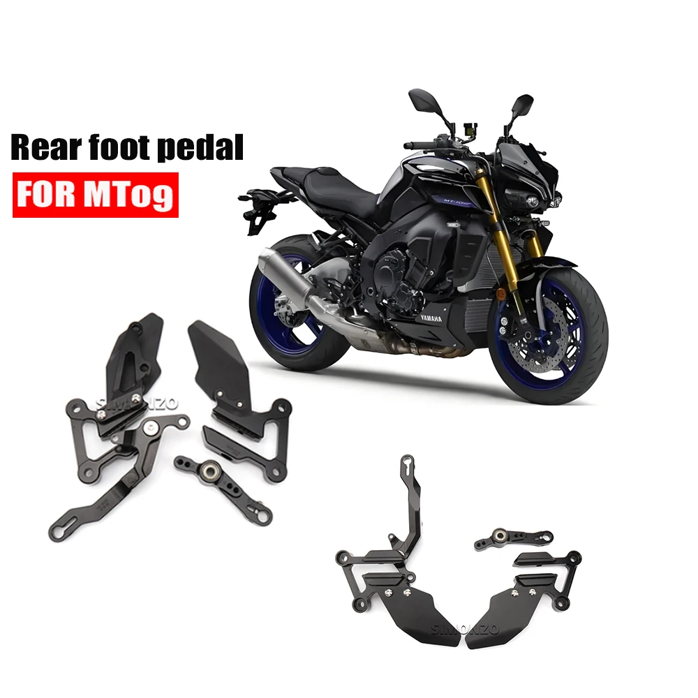 

MT 09 Footrest Motorcycle Footrests Kit Foot Pegs Rear Foot Pedals Frepose For YAMAHA MT09 Accessories MT 09 SP 2021-2023