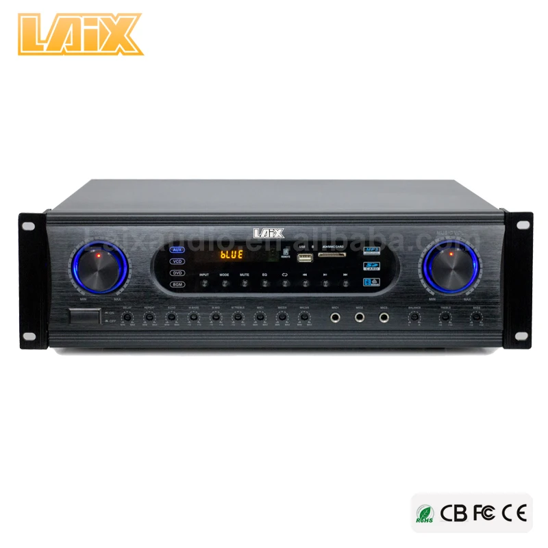 Amplificador Factory Supply Atmos Receiver Home Sound System Karaoke Amplifier Audio Power Amplifier