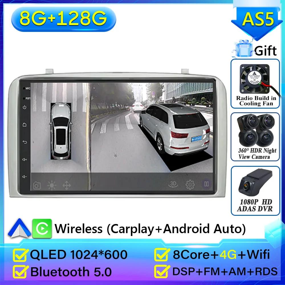 Android 16 autoradio voor Alfa Romeo 147 GT 937 2000-2010 GPS navigatie Android Auto Carplay Wifi scherm stereo display geen 2din