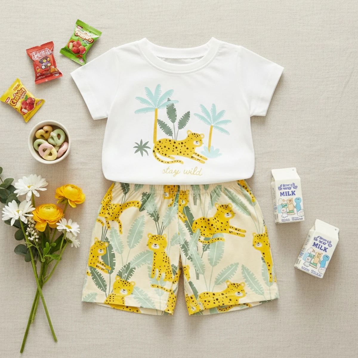 

Повседневные комплекты одежды для мальчиков-малышей с принтом, летние, модные, 2 предмета