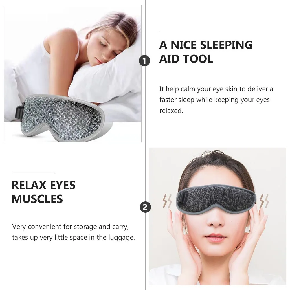 

Portable Heated Eye Mask Comfortable Eye Patch for Muscle Relaxation Ideal Blindfold for Insomnia Tired Eyes Relief Solution