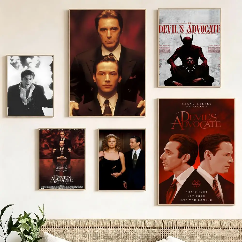 Classic Movie T-The Devils Advocate Poster impermeable para el hogar sala de estar dormitorio bar decoracion estetica