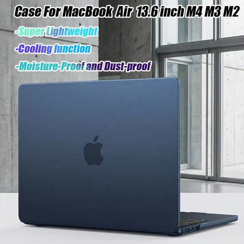 Imagen 2 del producto Funda para Portátil 2025 para Macbook Air 13.6 pulgadas M4 M3 M2 2025 2024 2022 A3240 A3113 A2681, Funda Ultrafina Mate