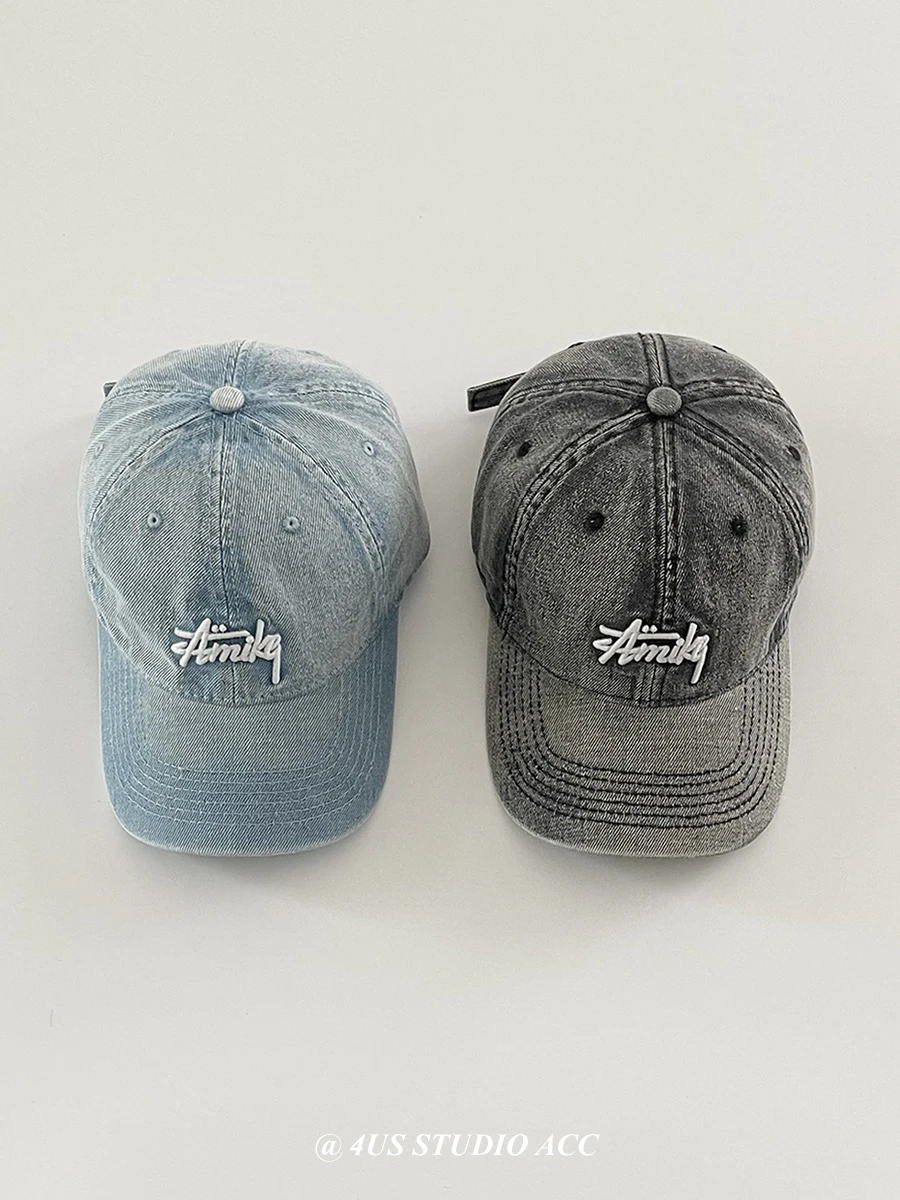 

Retro Soft Top Washed Denim Peaked Cap Men's and Women's Spring and Summer Outdoor Sun-Shade Sun Protection Baseball Cap